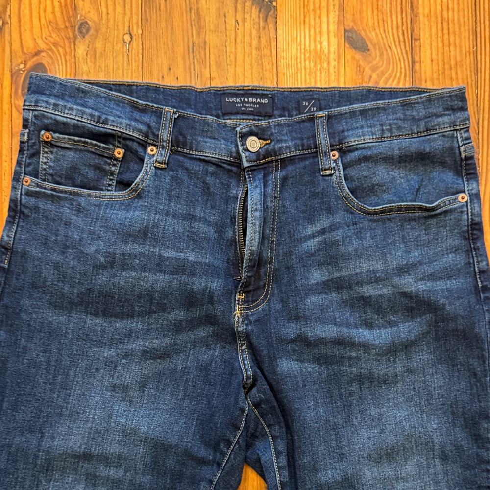 Lucky Brand Men's Dark Blue 410 Jeans